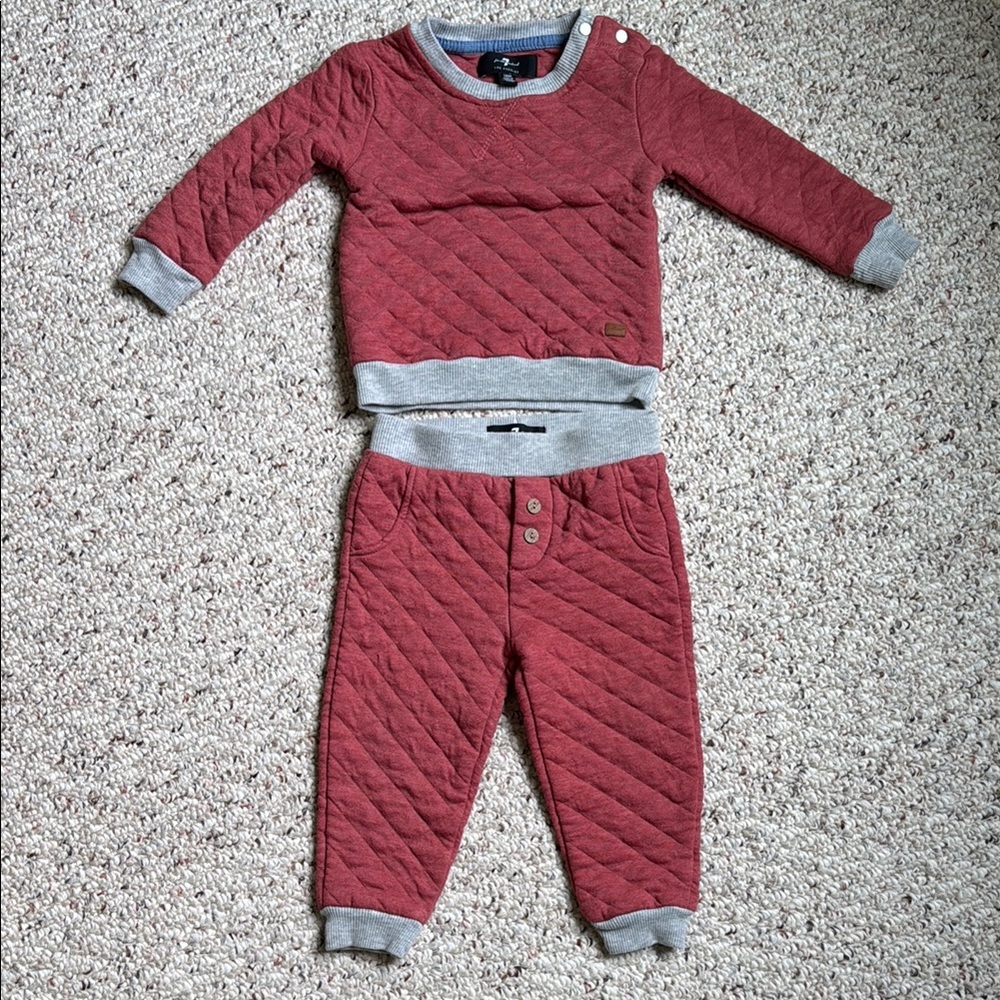 Pinkish Quilted - for all 7 mankind -sweat outfit